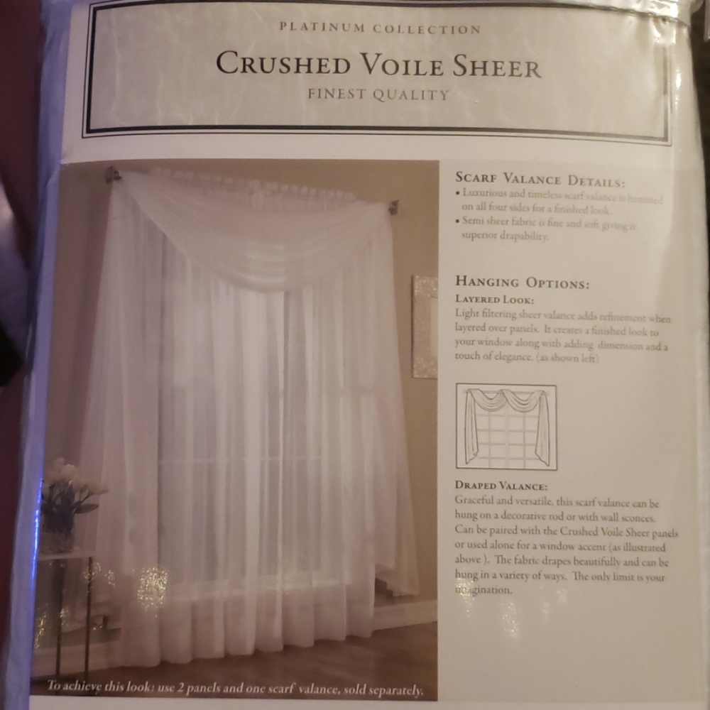 Crushed Voile Sheer